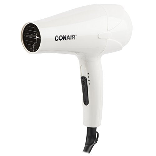 Conair 246RNC 1875 Watt Hair Dryer,1 Count (Pack of 1), Blow Dryer, Less Frizz, Shiny and Smooth Hair, 2 Heat/ Speed Settings