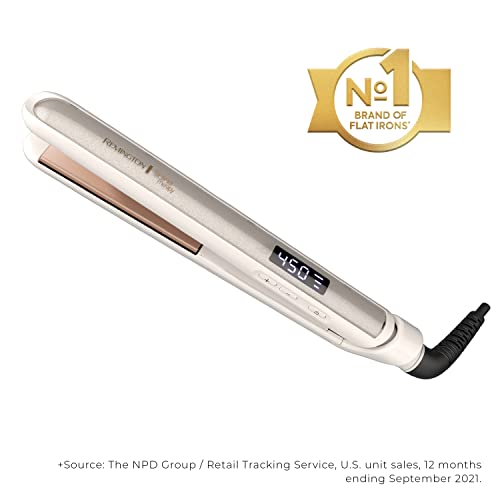 Remington Shine Therapy 1” Flat Iron, Argan Oil & Keratin Plate Hair Straightener