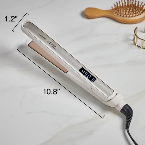 Remington Shine Therapy 1” Flat Iron, Argan Oil & Keratin Plate Hair Straightener