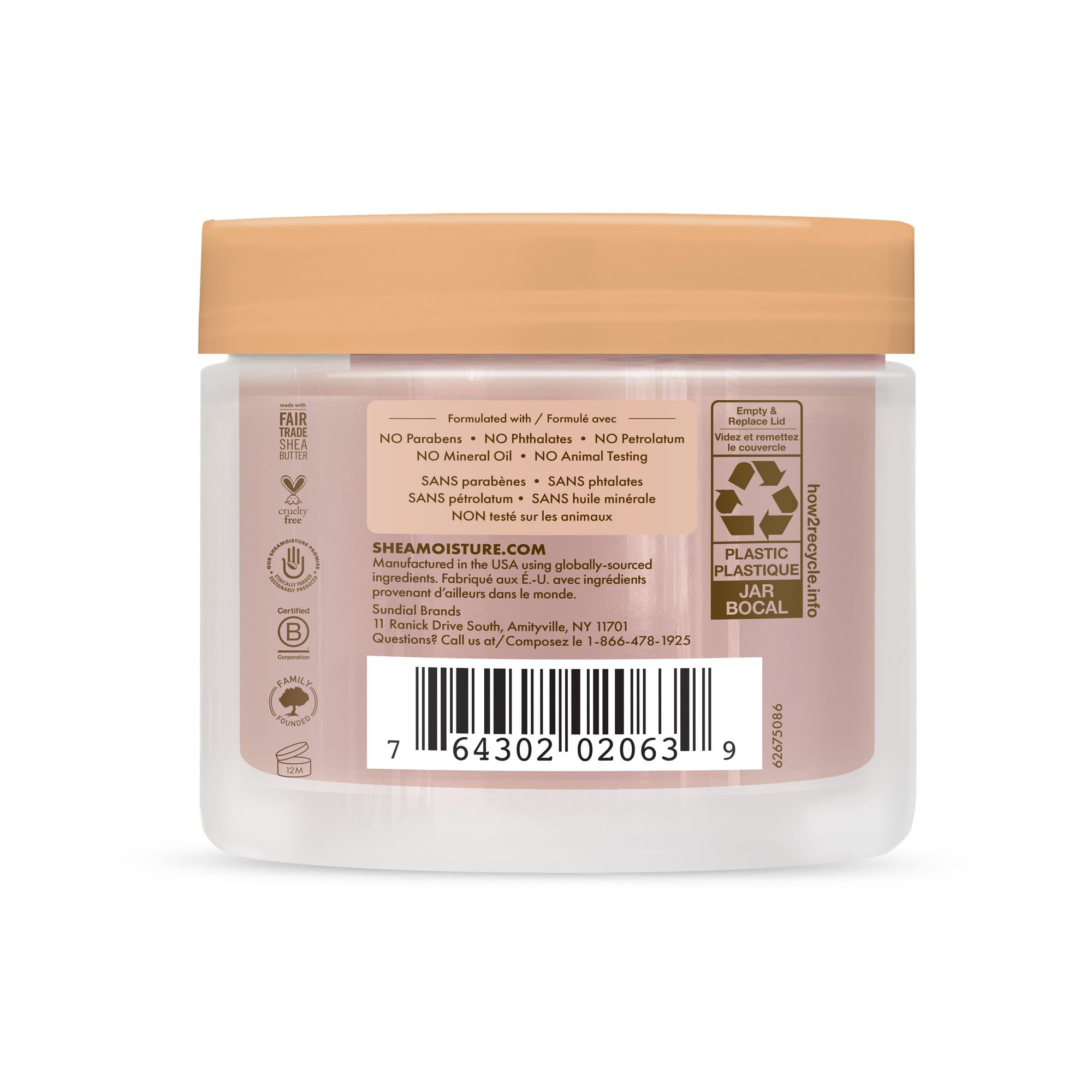 Shea Moisture Edge Gel Paraben-Free Hair Styling Coconut & Hibiscus + Flaxseed with Coconut Oil, Silk Protein and Neem Oil 99 g