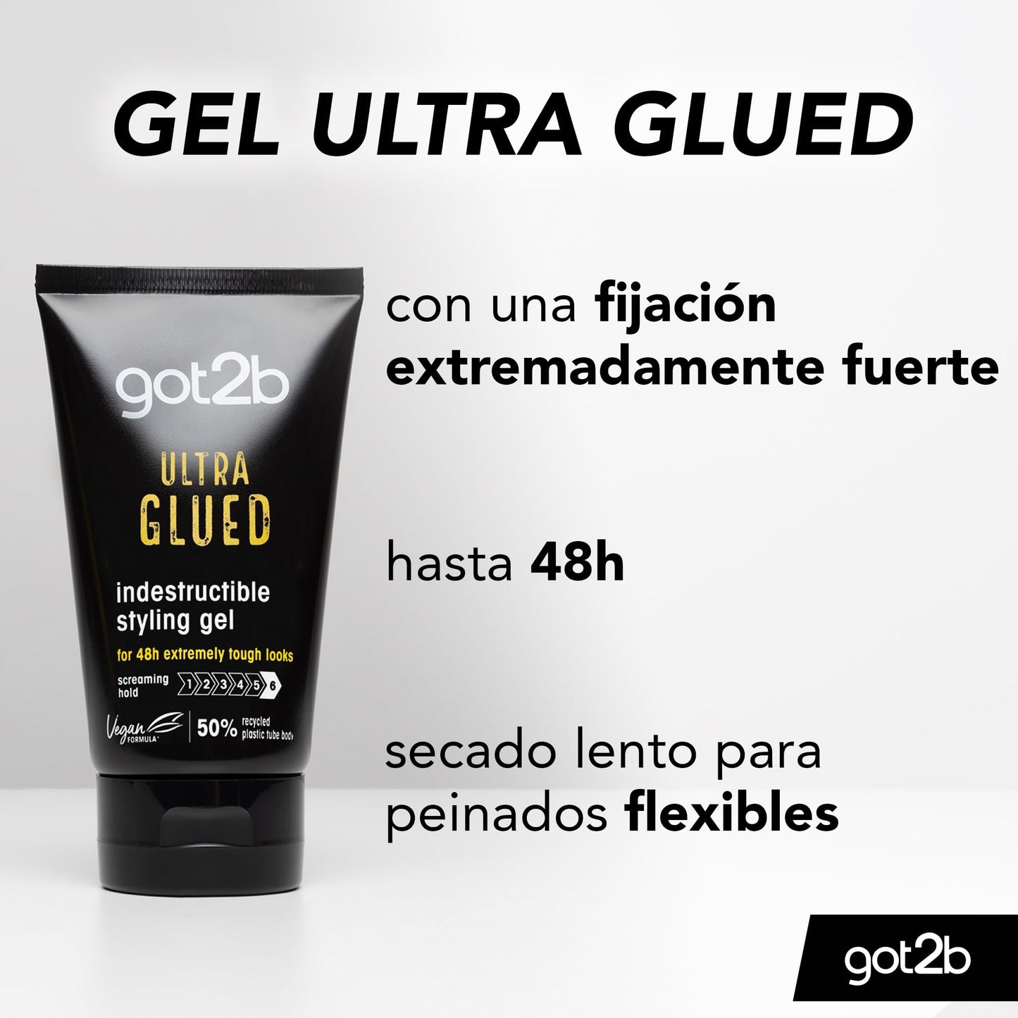Schwarzkopf Got2b Ultra Glued Invincible Styling Gel, 170 Milliliter