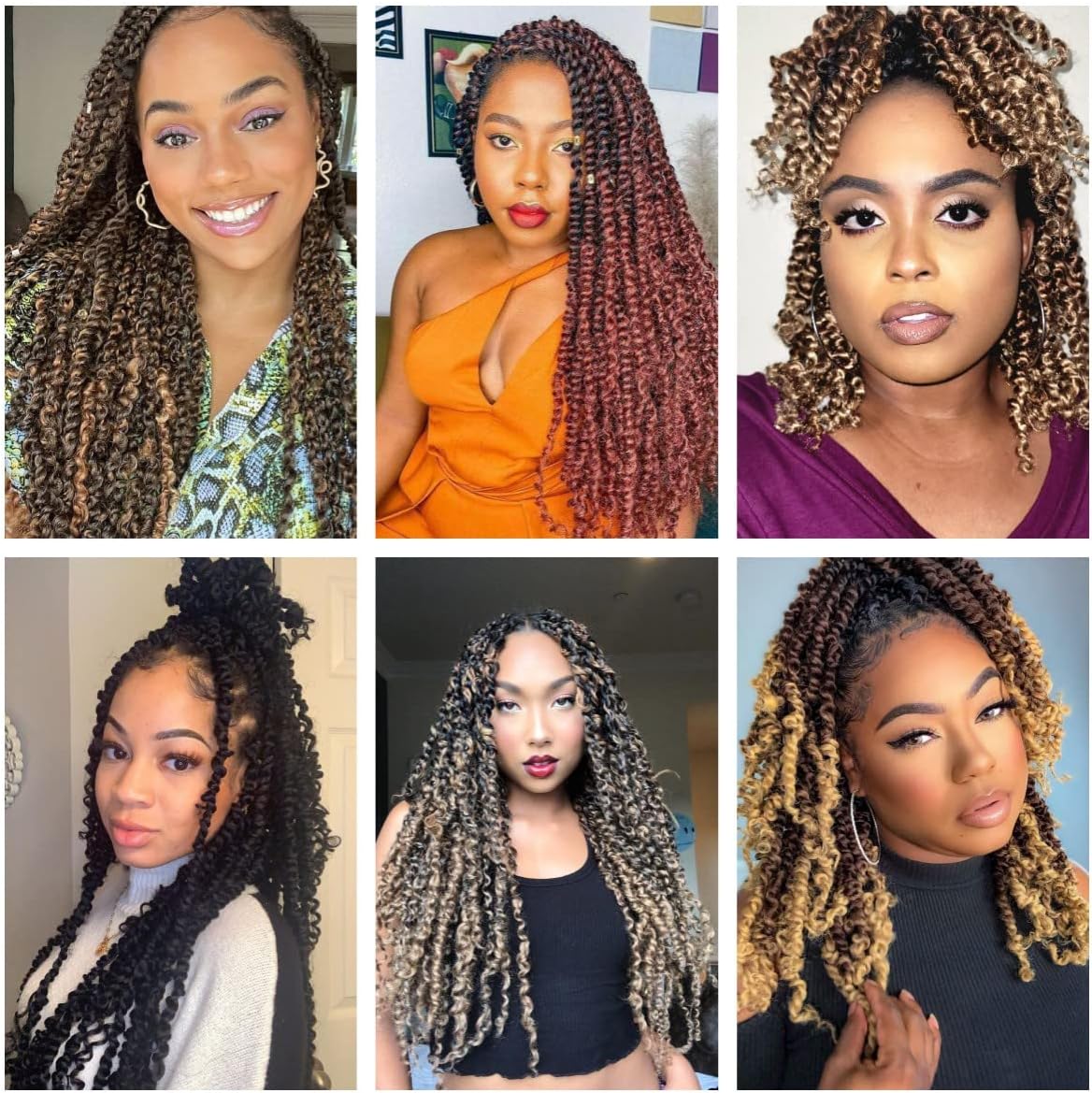 LOSMOEER 8Packs Passion Twist Hair Pre-twisted Passion Twist Crochet Hair Pre-looped Crochet Braids Hair for Women Passion Twists Braiding Hair Synthetic Hair Extensions