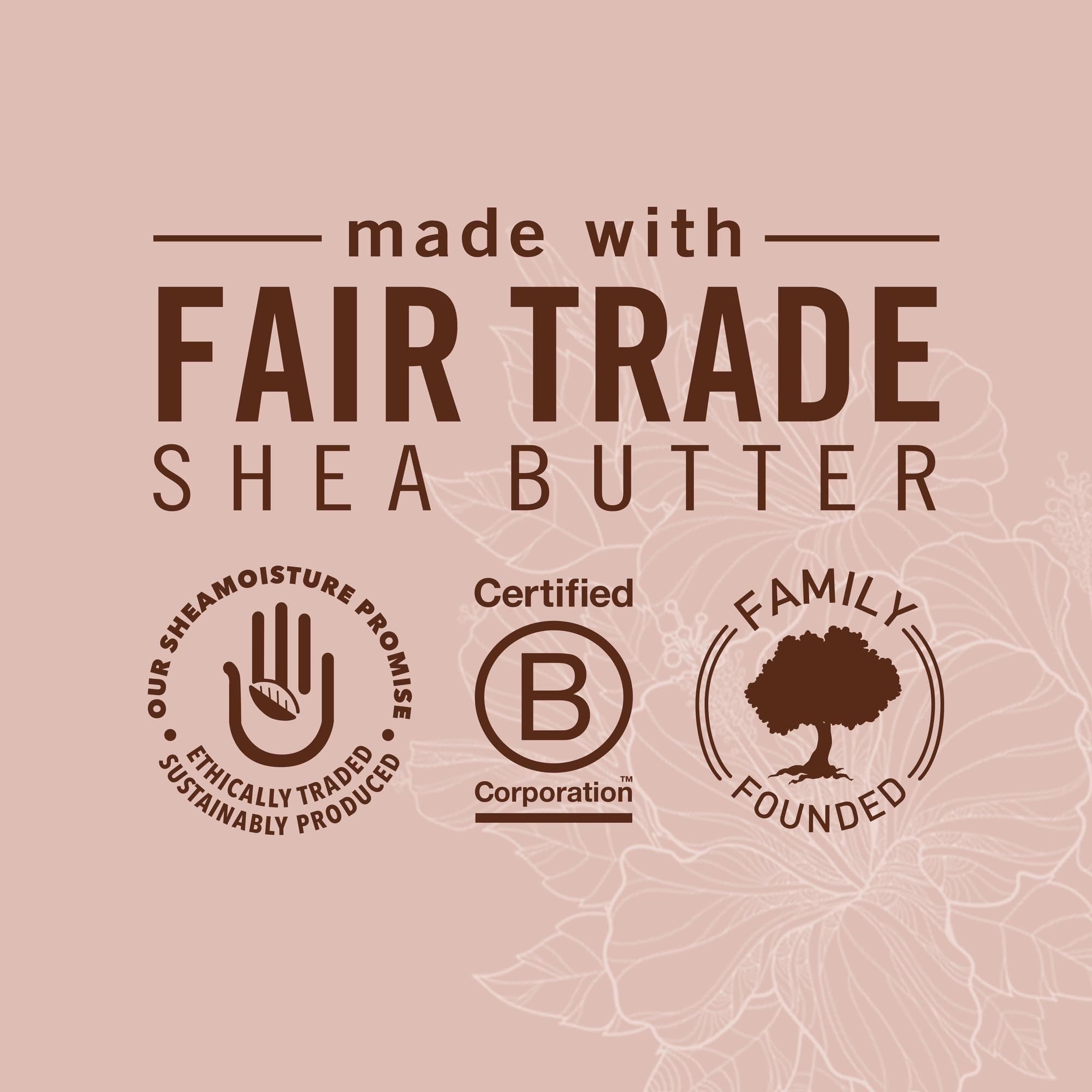 Shea Moisture Coconut & Hibiscus Shampoo, Conditioner & Curl Enhancing Smoothie To Cleanse & Restore Shine Hair Care Pack Formulated Without Sulfates, Silicones, Parabens, Phthalates, Mineral Oil or Petrolatum 3 Pack