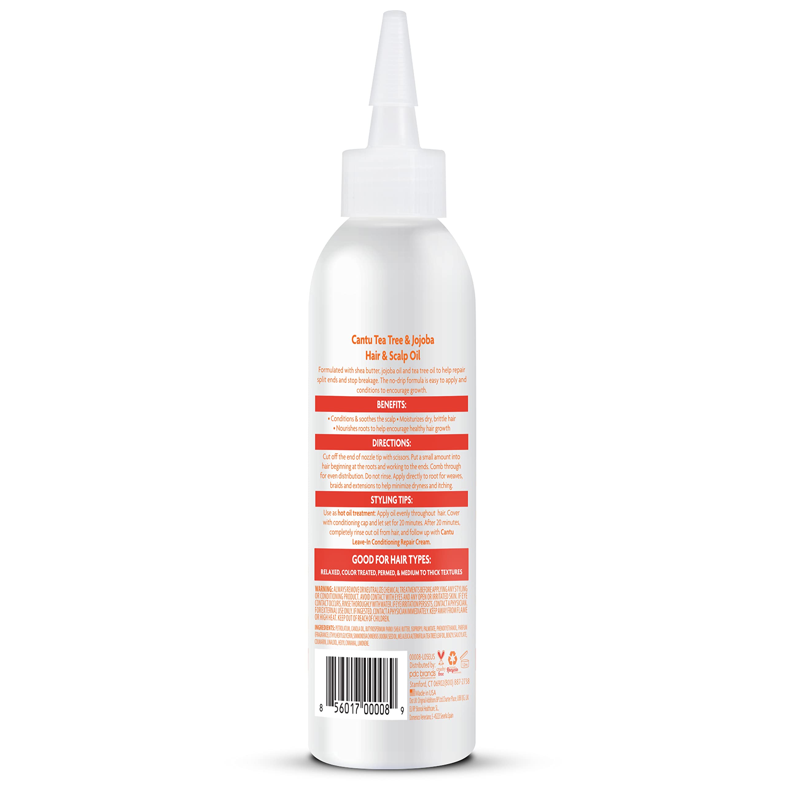 Cantu Shea Butter Tea Tree & Jojoba Hair & Scalp Oil, 6 Fluid Ounce