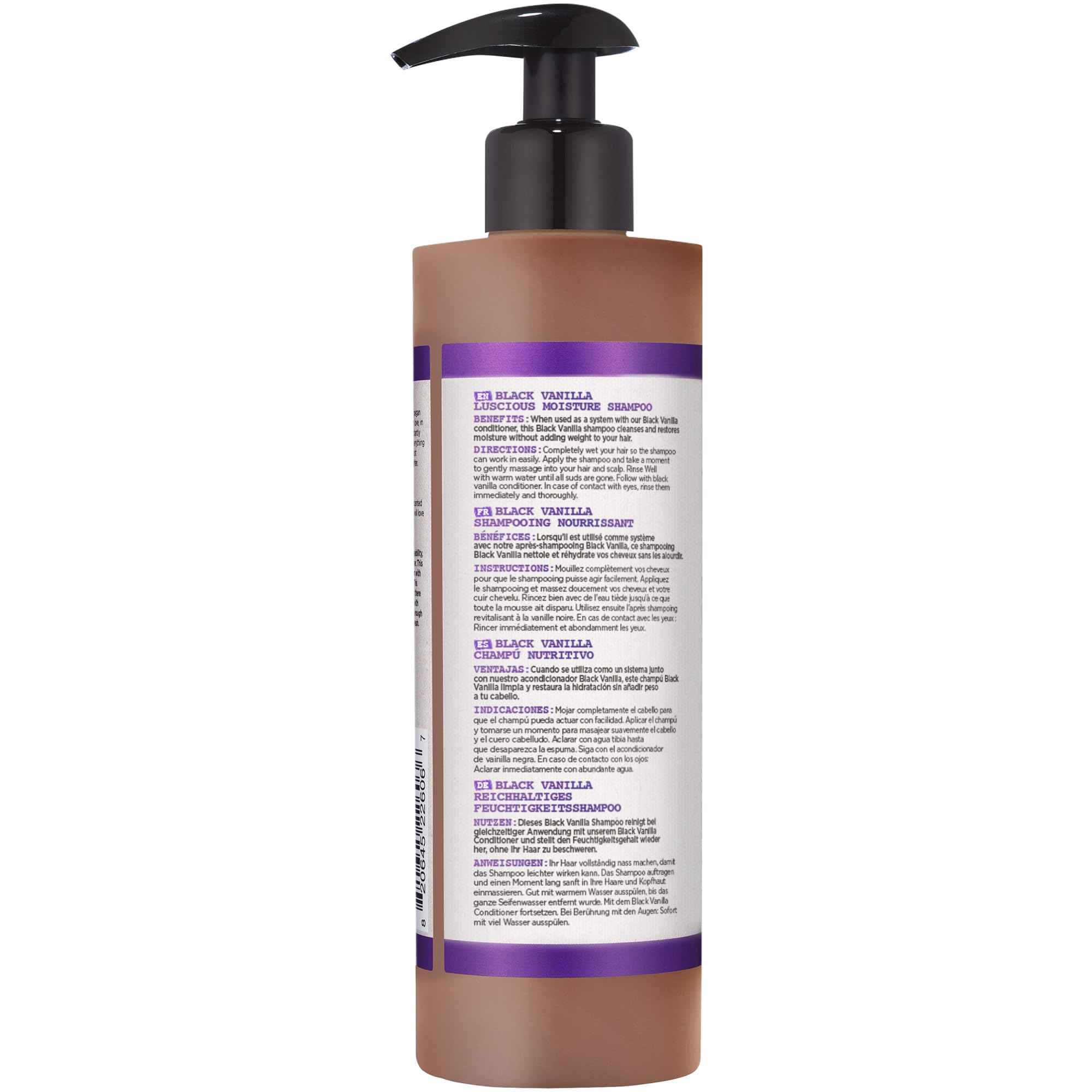 Carol's Daughter Black Vanilla Moisturizing Sulfate-Free Shampoo, with Rosemary Oil, for Curly, Wavy Hair, 355ml