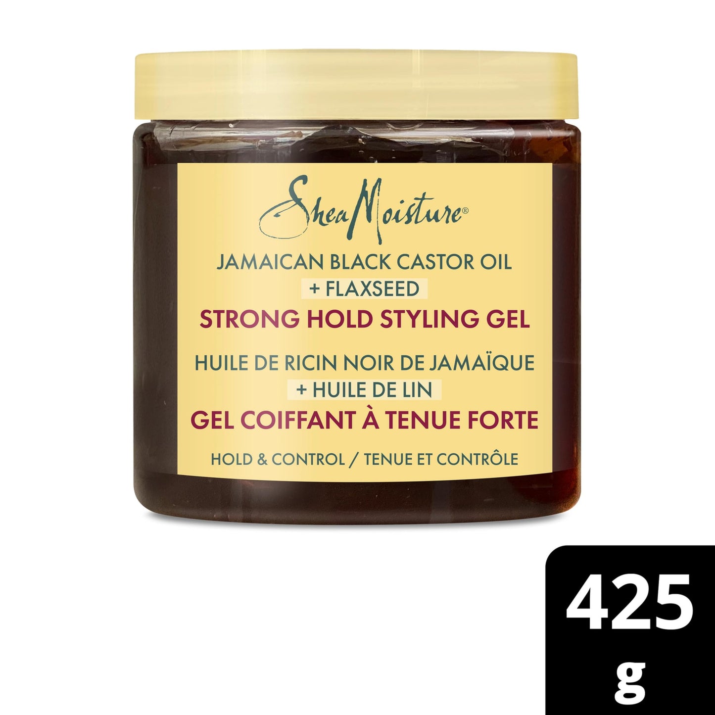 Shea Moisture Jamaican Black Castor Oil Strong Hold Hair Styling Gel With Flaxseed 425 g