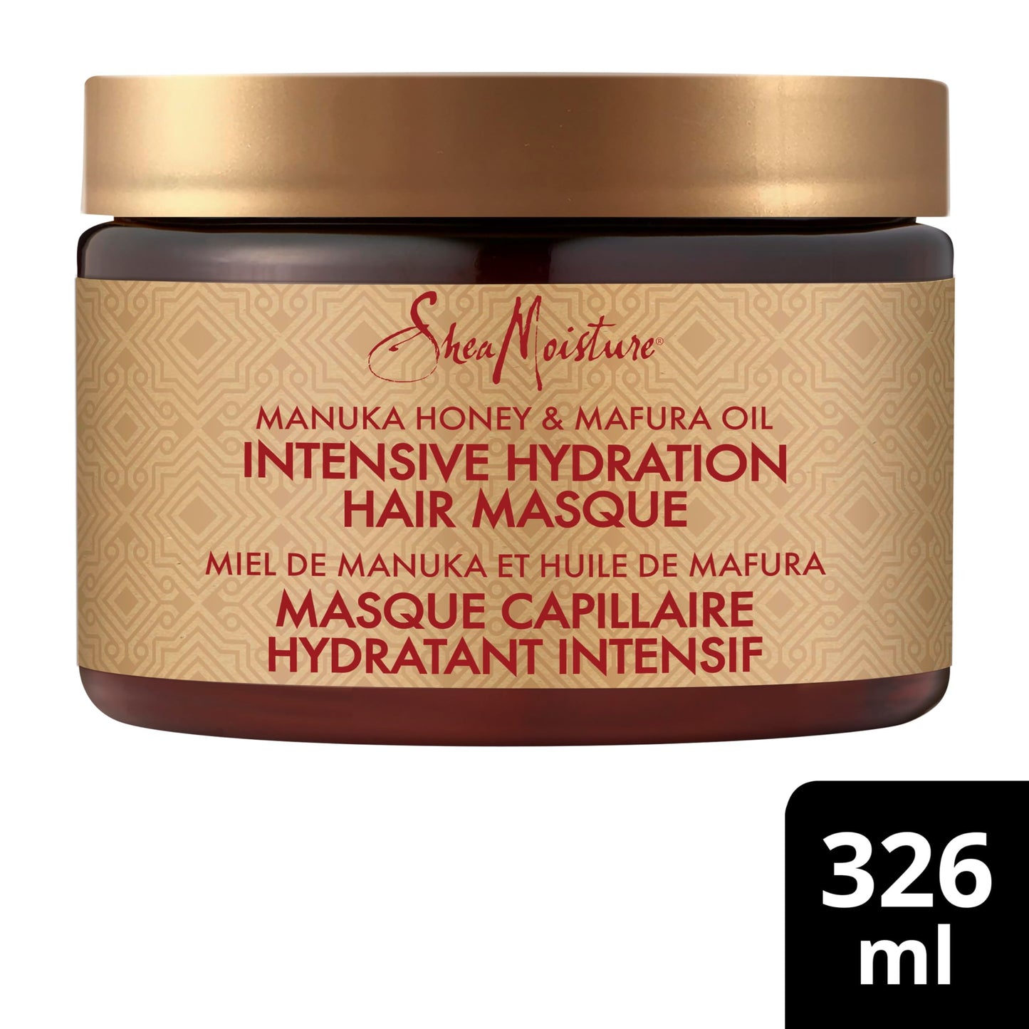 SheaMoisture Intensive Hydration Hair Masque hair treatment for dry, damaged hair Manuka Honey & Mafura Oil deep conditioning treatment with fig extract 326 g