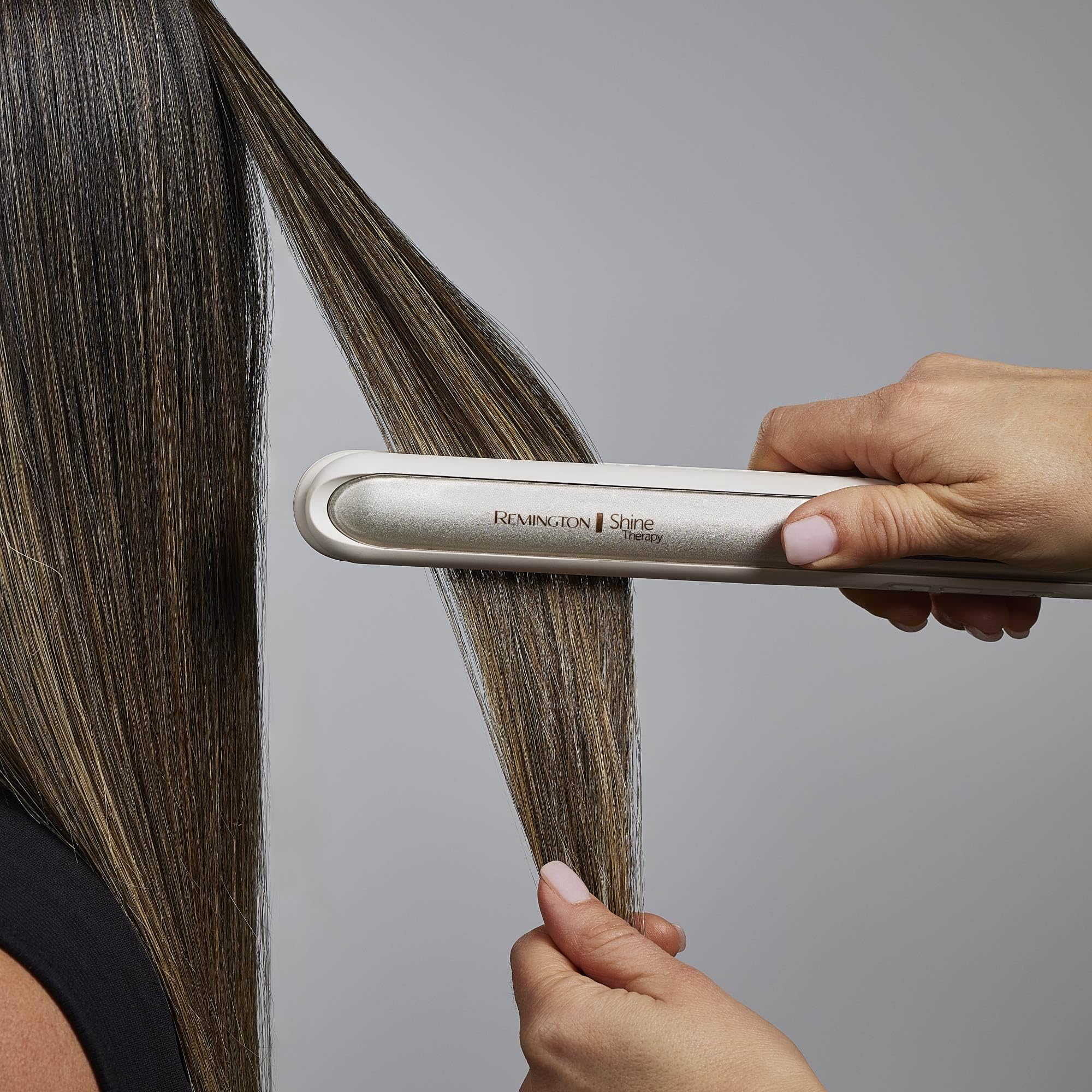 Remington Shine Therapy 1” Flat Iron, Argan Oil & Keratin Plate Hair Straightener