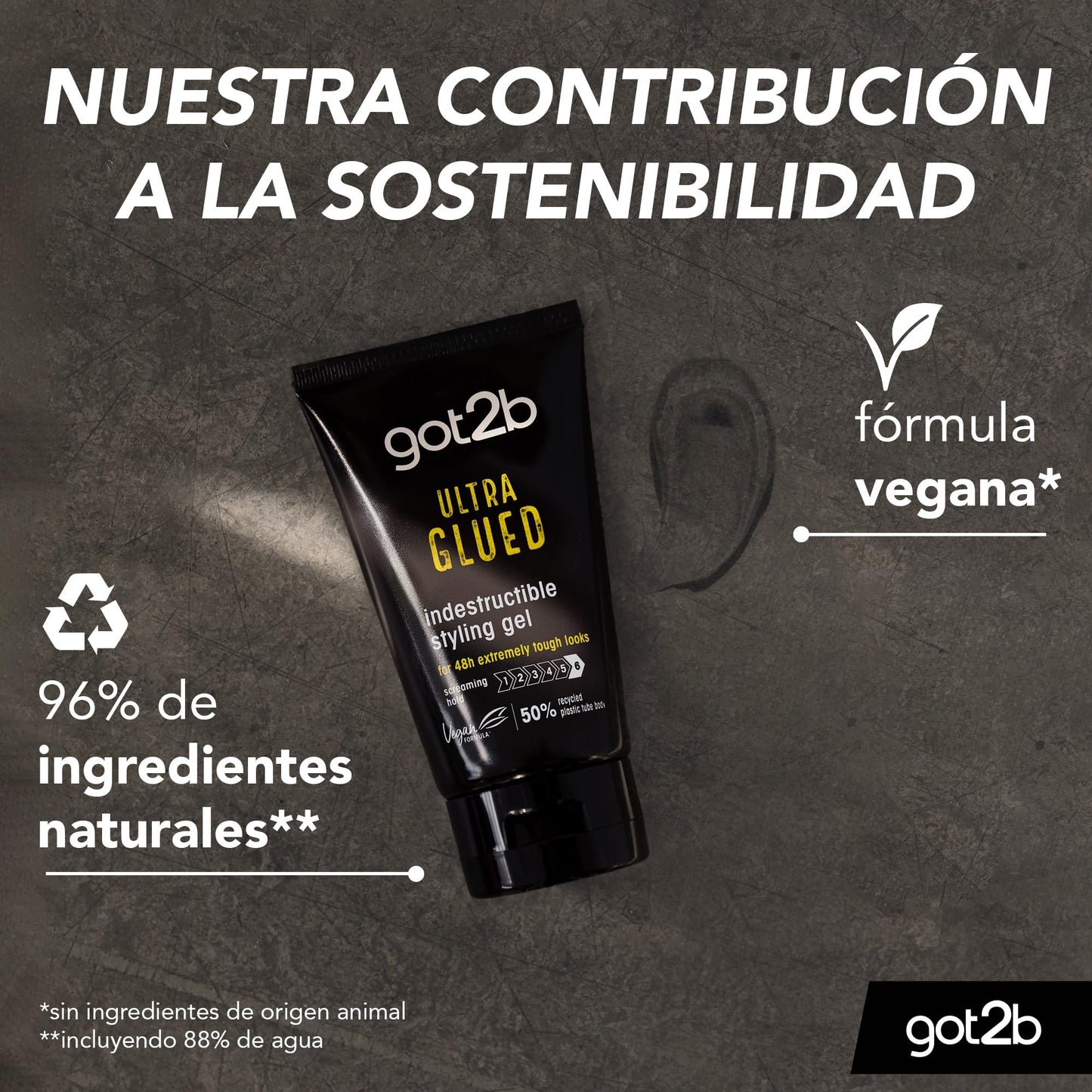 Schwarzkopf Got2b Ultra Glued Invincible Styling Gel, 170 Milliliter