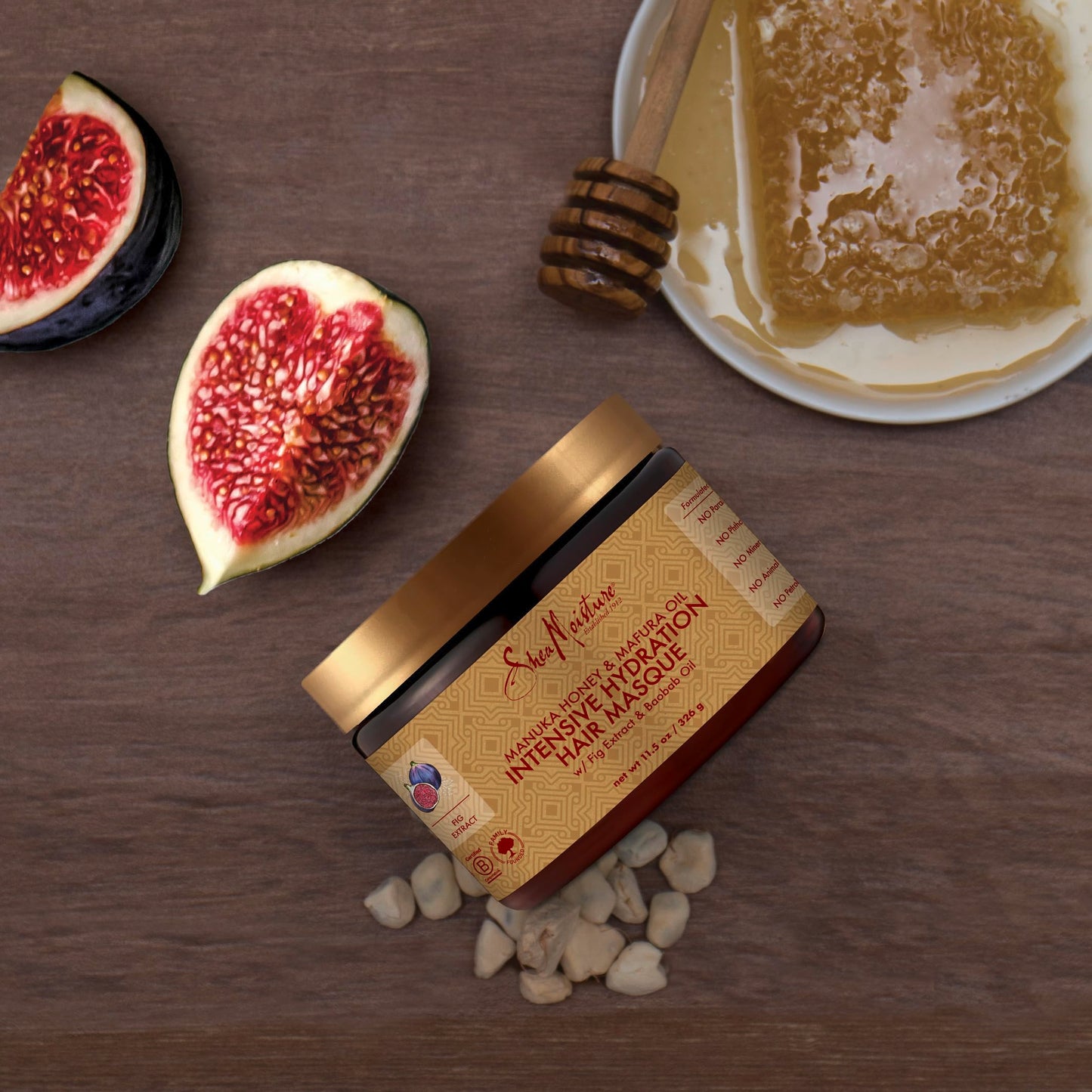 SheaMoisture Intensive Hydration Hair Masque hair treatment for dry, damaged hair Manuka Honey & Mafura Oil deep conditioning treatment with fig extract 326 g