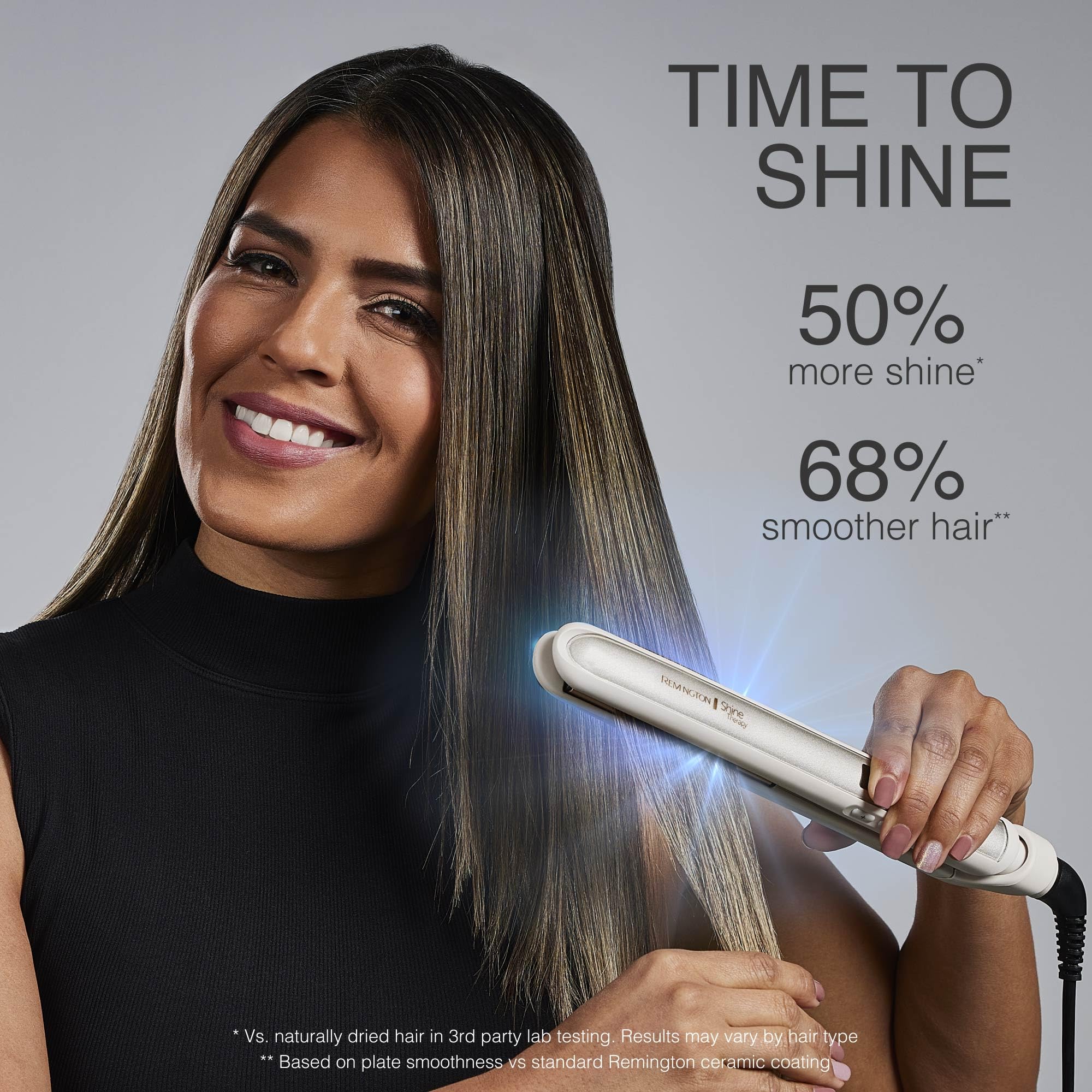 Remington Shine Therapy 1” Flat Iron, Argan Oil & Keratin Plate Hair Straightener