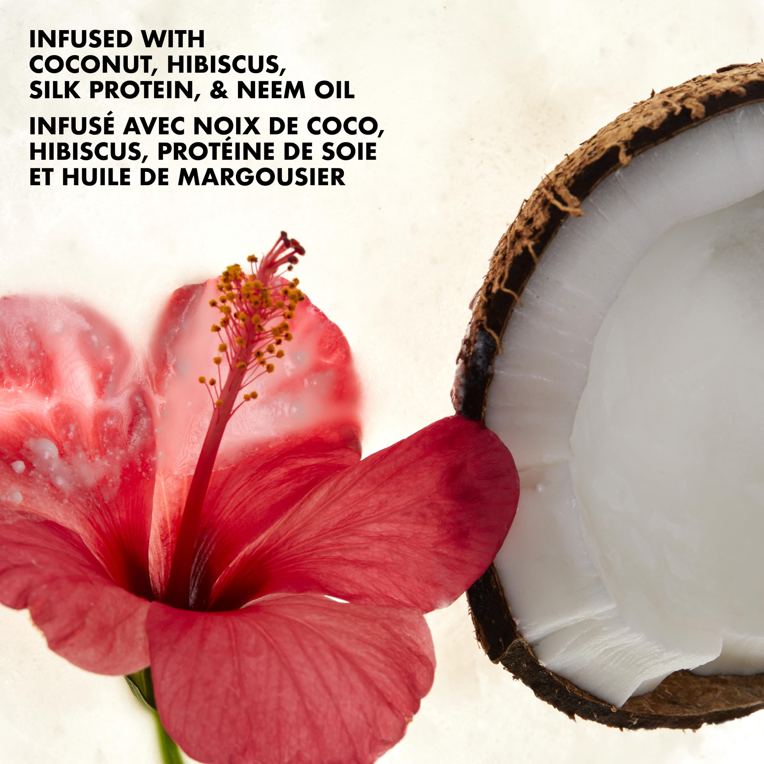 Shea Moisture Coconut & Hibiscus Curl & Shine Conditioner for Thick, Curly Hair with Silk Protein & Neem Oil to Moisturize & Soften 384 ml