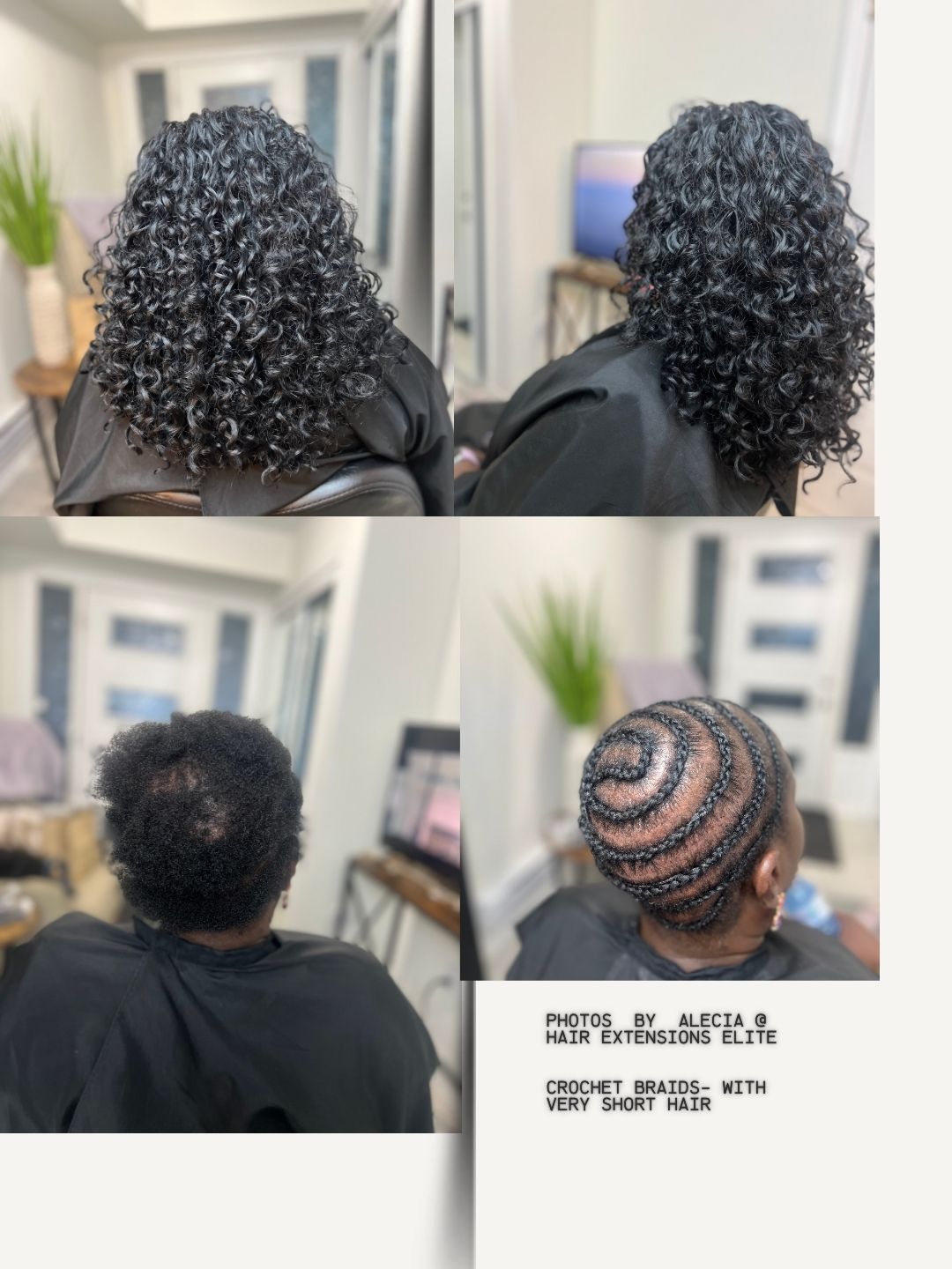 Crochet Braids (using Loose & Straight crochet Hair)