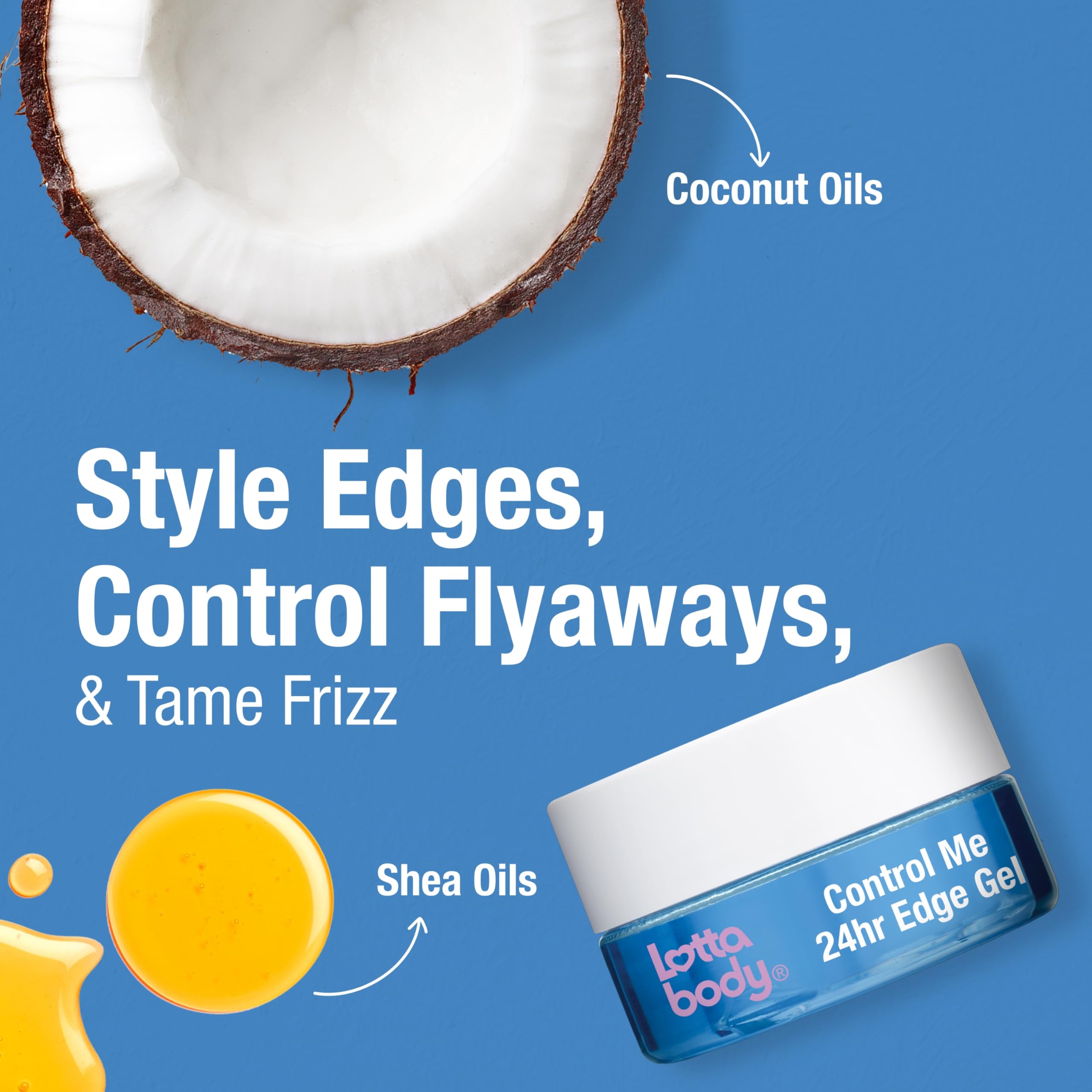 Lottabody Coconut & Shea Oils Control Me Edge Gel
