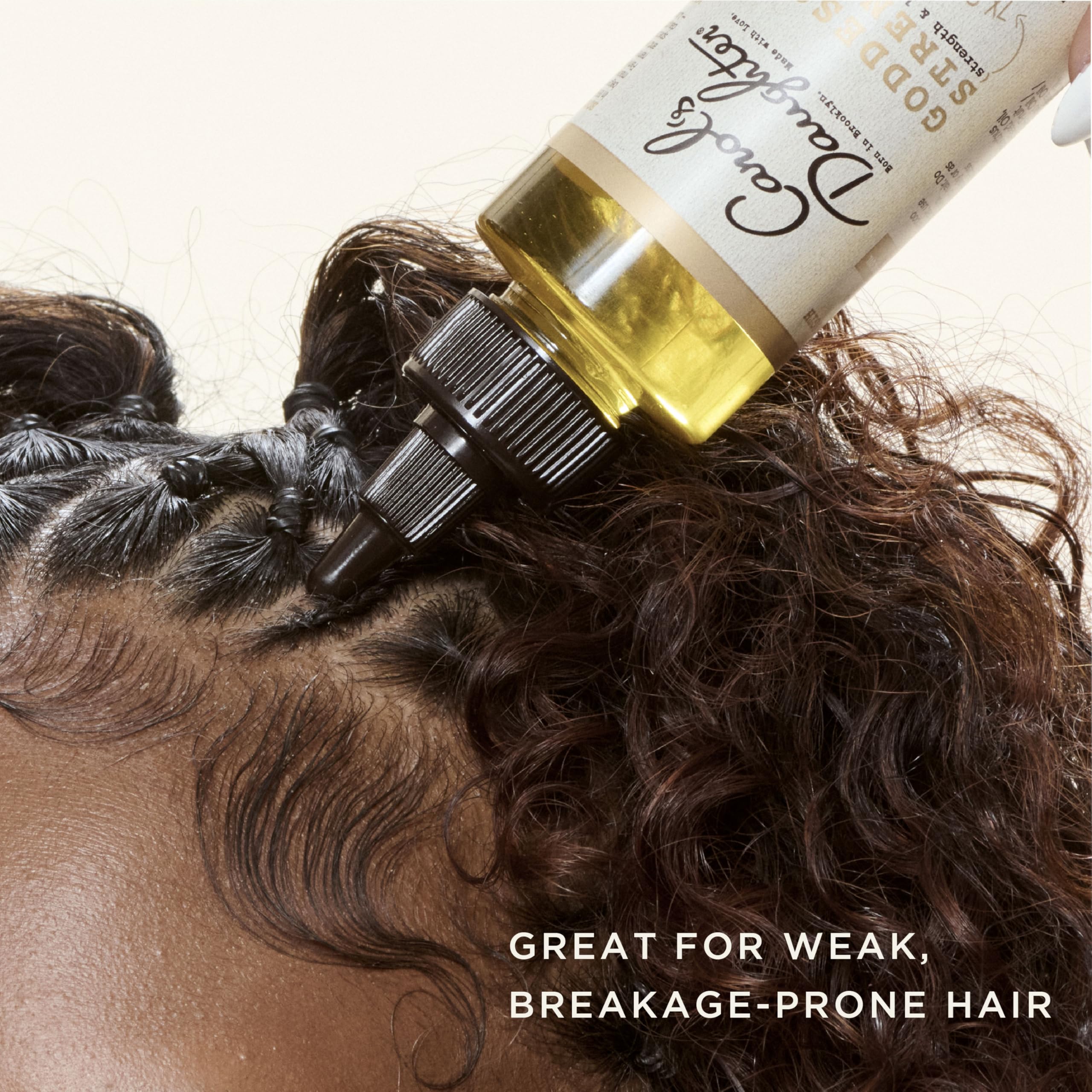 Carol's Daughter Goddess Strength Scalp and Hair Oil for Curly, Wavy, Coily Hair, Treatment with Castor Oil for Weak, Stronger Hair, 125ml